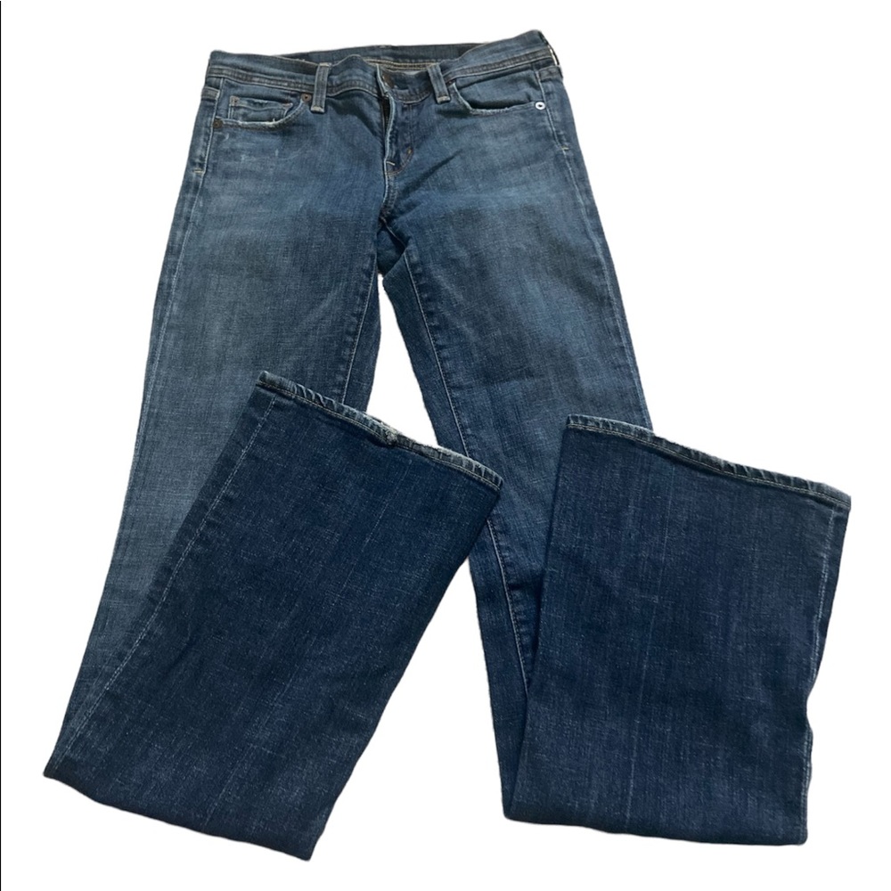 Womens Kut Blue low waisted flared jeans size 27
